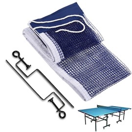 Table Tennis Net, Extendable Mobile Table Tennis Net, Table Tennis Net, Portable Table Tennis Net for Any Table, Nylon Table Tennis Replacement Net for Outdoor and Indoor, 180 x 22 cm (1)