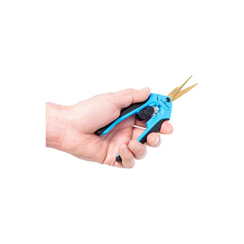Ergonomic pruner Titanium curved blade