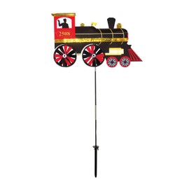 In the Breeze 2508 Steam Engine Ground Spinner-Garden Decoration