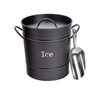 Harbour Housewares Industrial Ice Bucket with Scoop - Vintage Style