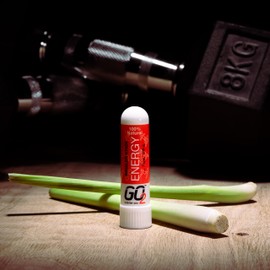 GO2 Inhaler Energy Stick — Essential Oils for Convenient On-The-Go Use — 100% Natural, Synthetic-Free and Cruelty-Free (1ml Tube)