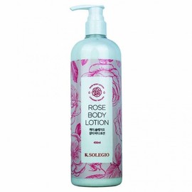 K Soleggio Rose Body Lotion 450ml 10ea