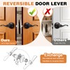 Probrico Wave Shape Passage Door Lever Oil Rubbed Bronze Keyless