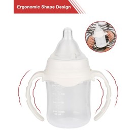 Paquete de 4 asas para biberones de bebé Evenflo de cuello ancho de 5 onzas y 9 onzas, soporte para biberones para recién nacidos