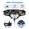 Eirnvop 2000LM Ultra Bright 9 LED Headlamp, 2 Pack USB