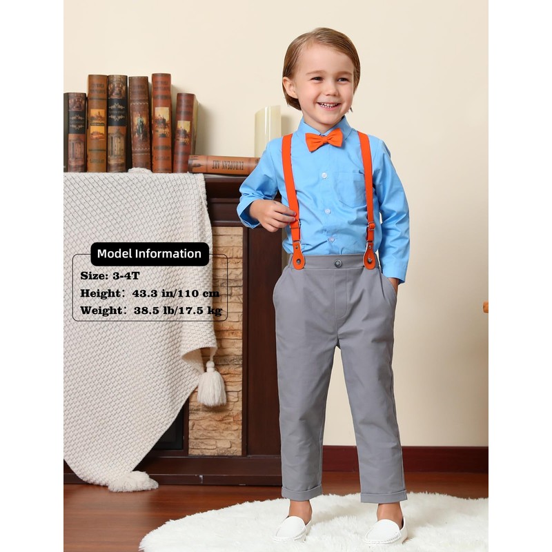 A&J DESIGN Ropa para Bebé Niño Traje Boda de Mangas