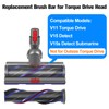 MOPEI Torque-Drive Brush Roller and End Cap for Dyson V11
