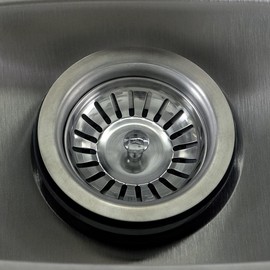 BBQGUYS Signature Stainless Steel Sink Strainer for 3 1/2-Inch Drains - BBQ-Strainer-SS