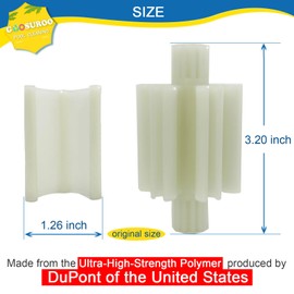 goosuroo 【Upgraded】 Ultra Durable PVXH038SA Replacement for Hayward AquaNaut 200 400 450 Poolvergnuegen Turbine 6-Vane Kit. Made of Ultra-high-Strength Polymers .Longer Life Than Hayward (Pale Green)