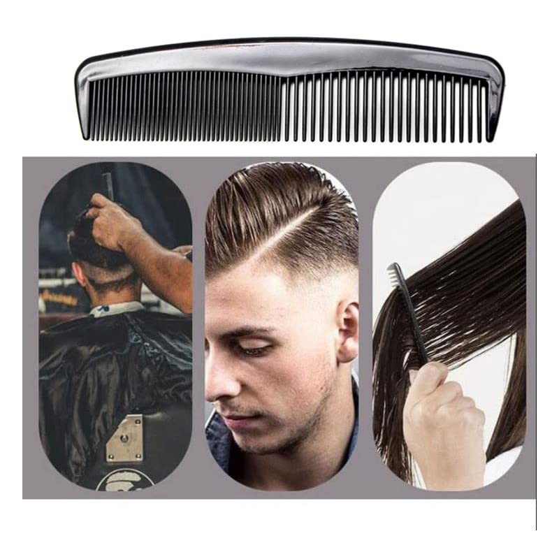 LUXXII (6 Pack) 5" Pocket Hair Comb Beard & Mustache