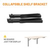 Wallmaster 24inch Folding Shelf Brackets Garage Heavy Duty Steel Max