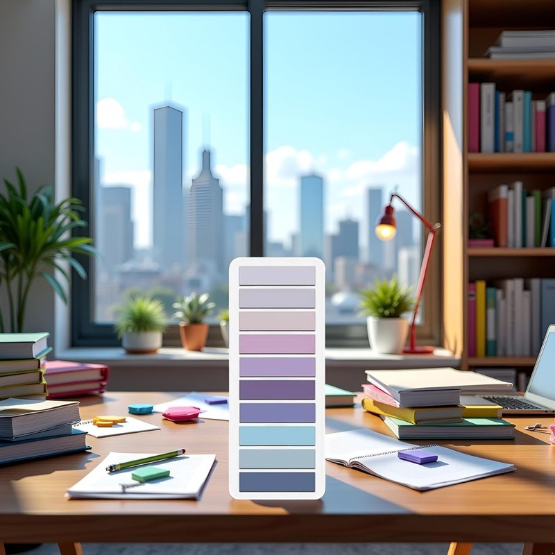 Pack of 200 Purple Sticky Index Tabs, Page Markers, Note