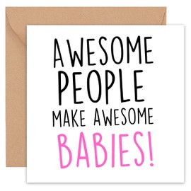 Felbridge Studio Baby Shower Card - New Baby Card - Baby Shower Gifts - Baby Girl Boy Card - For New Parents Mum to be - Congratulation Pregnancy
