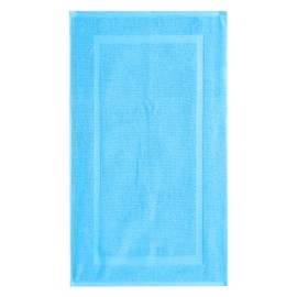 SALBAKOS - Bathroom Rugs Set 2 Piece, 100% Cotton Bath Mats for Bathroom, Non-Slip, Comfy & Highly Absorbent Bathroom Floor Mats, Machine Washable | 20"x34" (Aqua)