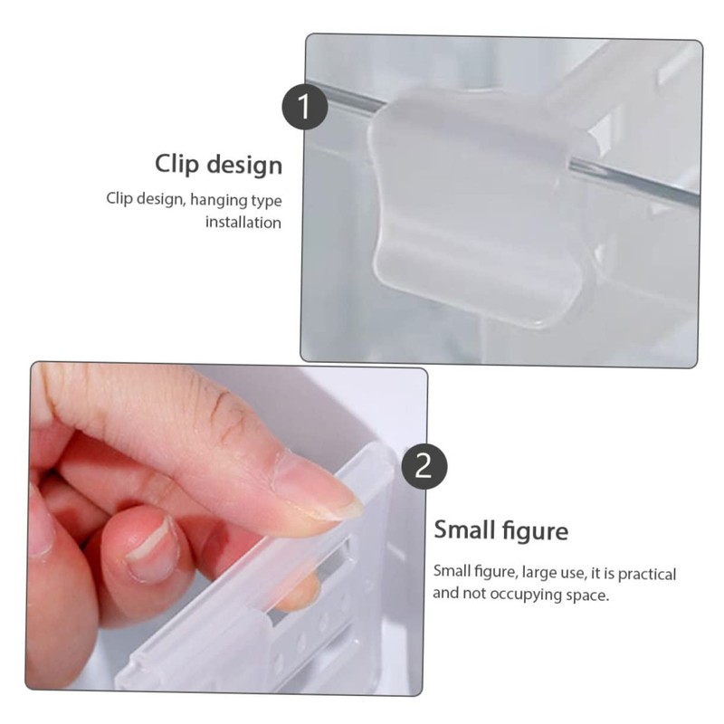 TEHAUX 8Pcs Refrigerator Dividers Transparent Separators for Fridge Side Door