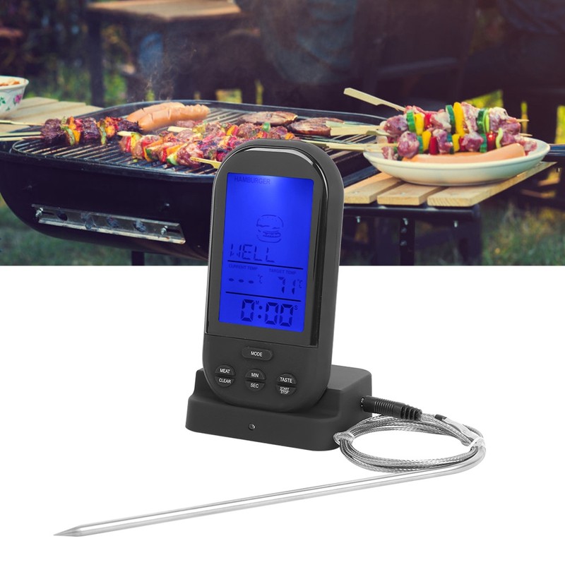 Wireless Meat Thermometer Digital Grill Thermometer for Household Oven Cooking