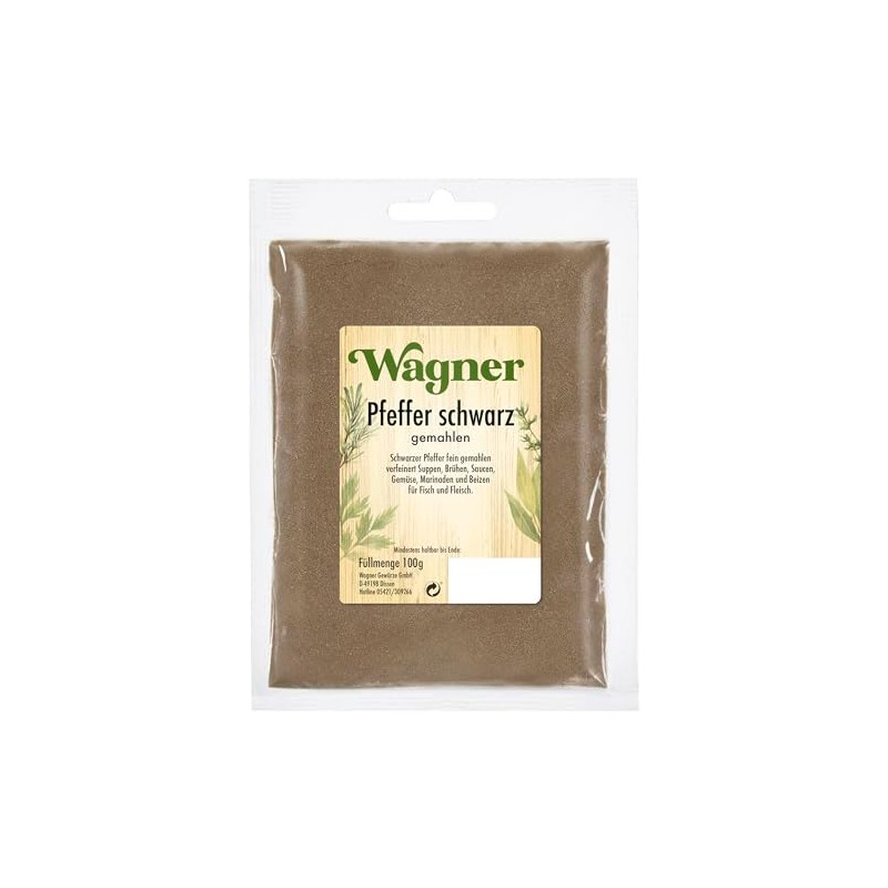 Wagner Gewürze Pepper Black Ground 100 g