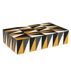 Handicrafts Home Farmhouse Style Puzzle Collection Decorative Jewelry Box Organizer – Keepsakes, Trinkets, and Home Decor – Antique Coffee Table Storage, Memory Box, Guild, 8x5x2