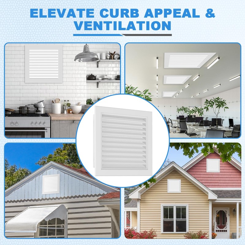 12" x 18" Aluminum Alloy Gable Vent, Never Rust Gable