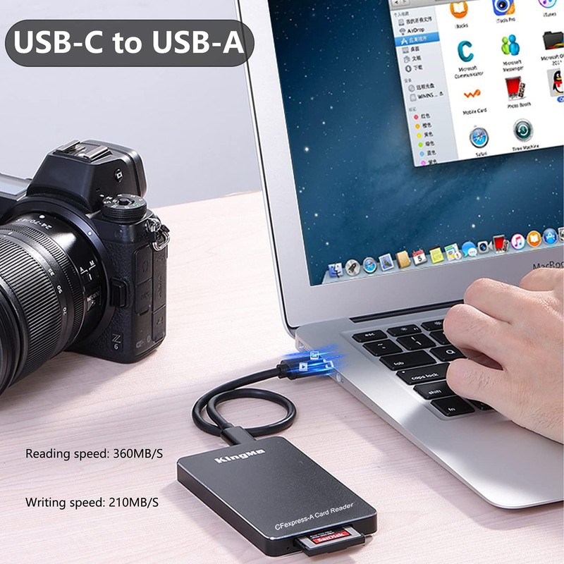 CFexpress Card Reader, Portable Square USB 3.1 CFexpress Memory Card