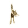 Castelion® Small Solid Brass Fox Door Knocker | High Quality