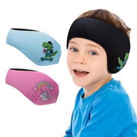 Children's Swimming Headband, Neoprene Swimming Band, Swimming Headbands with Velcro Fastening, Ear Protection, Waterproof Headband for Children, Adults