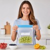 50 sacchetti per congelatore con chiusura a cerniera, sacchetti per