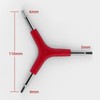 Y-Shaped 3 Way Wrench Portable Lightweight Steel Chrome Plating, Y-Type