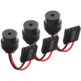 ELFJMZP PC Motherboard Internal Speaker, Desktop Computer Case Buzzer for BIOS Post Self-Test Alarm, 2-Pin Mini Plug Speaker with 6.5cm Cable (Injection-Molded Design)(Pack of 3)