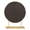 Kate and Laurel Rouen Modern Glam Round Metal Frame Table