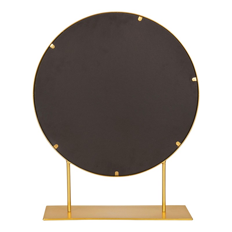 Kate and Laurel Rouen Modern Glam Round Metal Frame Table