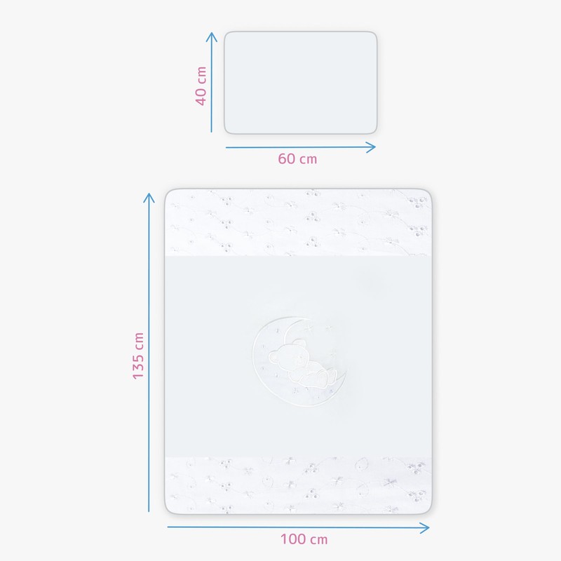 Baby Comfort 2 Pcs Kids Cotton Duvet Cover Pillowcase Bedding