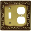 Liberty Hardware 64191 Leaf and Vine Single Switch/Duplex Wall Plate,