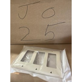 Leviton 80411-NT almond 3 gang Decora