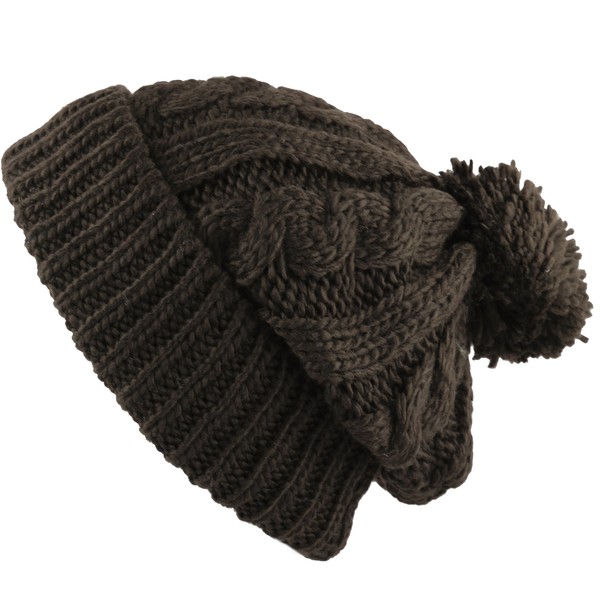 The Hat Depot Winter Thick and Warm Pom Pom Fleece