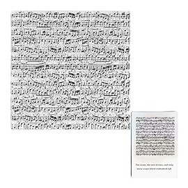 Music Score Background Clear Stamps for Card Making Decoration DIY Scrapbooking, Music Notes Transparent Rubber Seal Stamps for Photo Card Album Crafting Supplies.