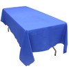 KaitatsuSen Rectangular Tablecloth Polyester Fabric, Royal Blue, 150 x 200