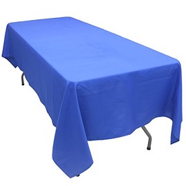 KaitatsuSen Rectangular Tablecloth Polyester Fabric, Royal Blue, 150 x 200 cm