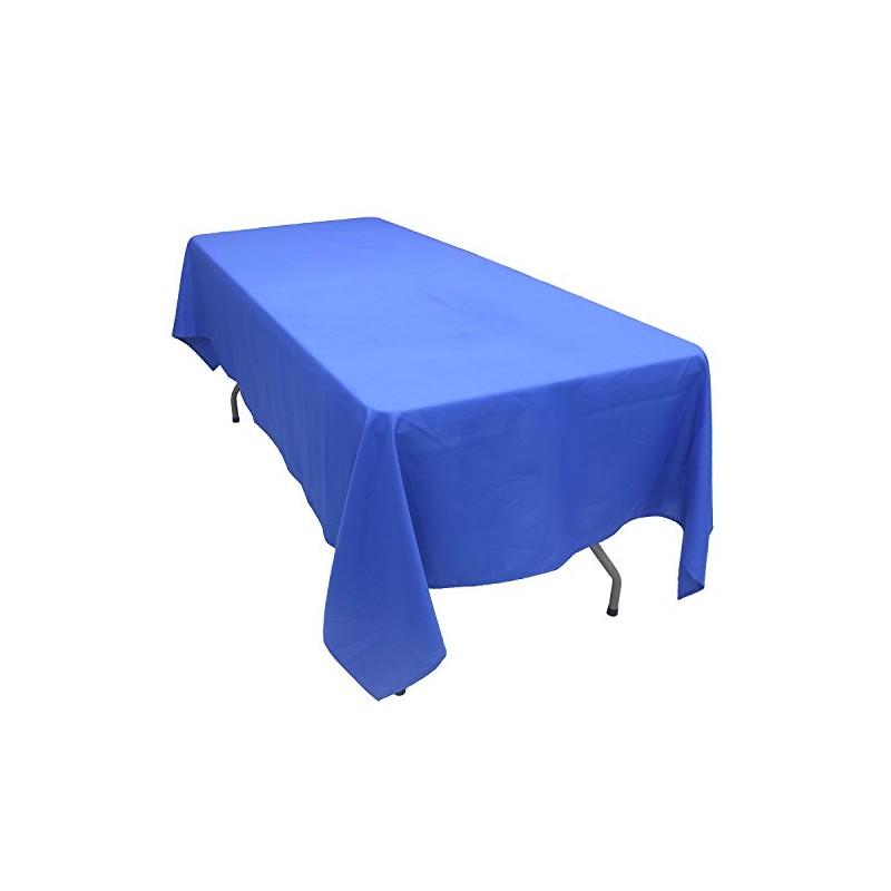 KaitatsuSen Rectangular Tablecloth Polyester Fabric, Royal Blue, 150 x 200