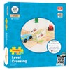 Bigjigs Rail Wooden Level Crossing - Road and Railway Accessories