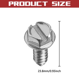 QKYS 4PCS License Plate Screws, Diameter 3/8" Stainless Steel License Plate Screw Fasteners for Fixing License Plate Frame, Universal for Cars Trucks SUVs (Silver)