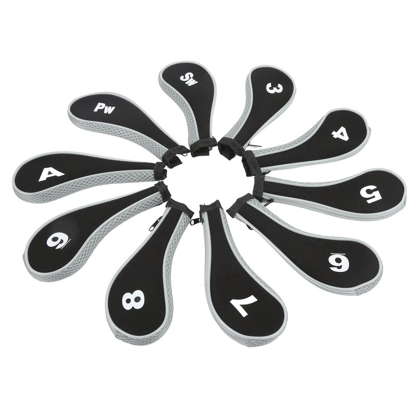 10Pcs Golf Club Head Cover Neoprene Golf Head Cover for