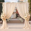 30ft x 10ft Champagne Backdrop Curtains for Parties Wedding Champagne