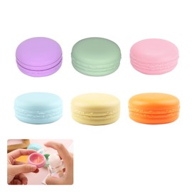 Small Travel Pots, 6PCS Travel Jars for Toiletries, 10ml Mini Cosmetic Jars Travel Pots for Toiletries Reusable Plastic Makeup Sample Pots with Leakproof Lids for Creams, Lotions, Condiments, Jewelry