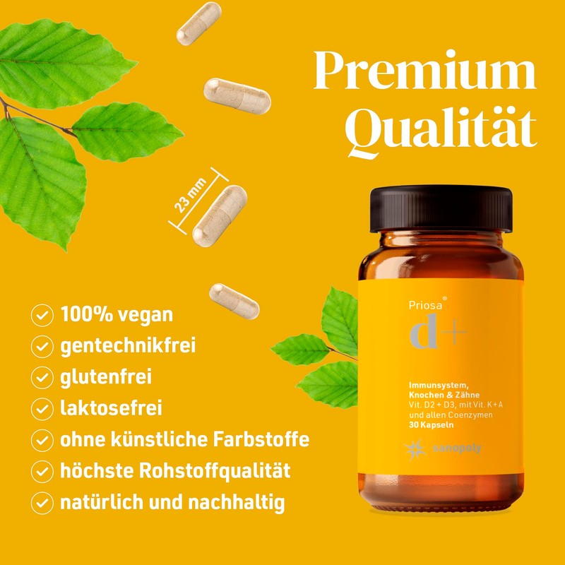 SANOPOLY Priosa® d+ 30 Capsules 3-Month Pack I Maintain Bones