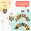 48 Pieces Cat Face Cupcake Toppers Cute Cat Head Cupcake