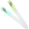 Baluue 2pcs Stained Glass Nail File Buffing Tool Nail for