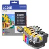 LC20E Super High Yield Ink Cartridges(5-Pack, 2BK/1C/1M/1Y)-Lvan Compatible LC20E Ink
