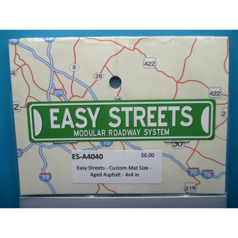 EASY STREETS N SCALE ROADWAY SYSTEM - AGED ASPHALT -