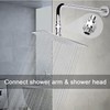 Bestgle Shower Connector G1/2 Top Shower Swivel Ball Joint Adapter